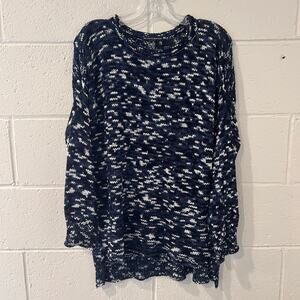 Brandy Melville Open Knit Wool Sweater Drop Shoulder One Size Italy